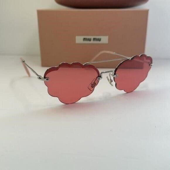 💯- New Authentic MIU MIU MU57U Irregular-Frame Sunglasses - Picture 3 of 14